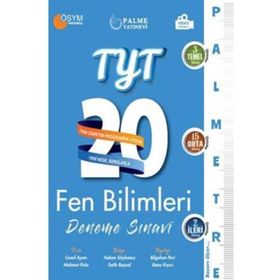 TYT Fen Bilimleri 20 Deneme Sınavı Palme Yayınevi