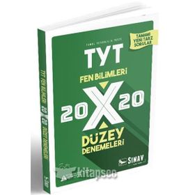 TYT Fen Bilimleri 20x20 Düzey Denemeleri Sınav Dergisi Yayınları