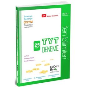 TYT Fen Bilimleri 25 Deneme - ÜçDörtBeş Yayınları