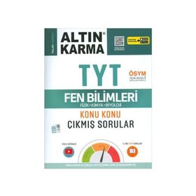 TYT Fen Bilimleri Çıkmış Sorular - Altın Karma Yayınları
