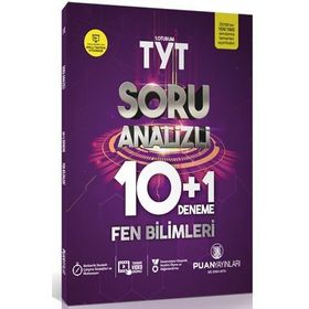 TYT Fen Bilimleri Soru Analizli 10 Artı 1 Deneme Puan Yayınları