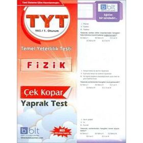 TYT Fizik Çek Kopar Yaprak Test Bulut Eğitim Yayınları