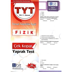 TYT Fizik Çek Kopar Yaprak Test Kollektif Bulut Eğitim ve Kültür Yayınları