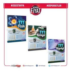 TYT Fizik Kimya ve Biyoloji 3 Net Yeter Soru Bankası Seti - Bana Yeter Yayınları