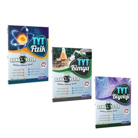 TYT Fizik Kimya ve Biyoloji 3 Net Yeter Soru Bankası Seti - Bana Yeter Yayınları