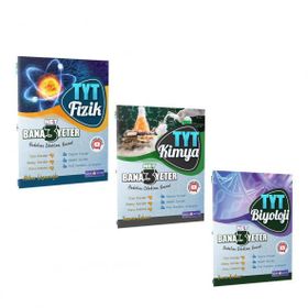 TYT Fizik Kimya ve Biyoloji 3 Net Yeter Soru Bankası Seti - Bana Yeter Yayınları