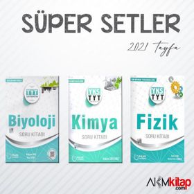 TYT Fizik Kimya ve Biyoloji A Soru Bankası 3 Kitap Set-Palme Yayınları