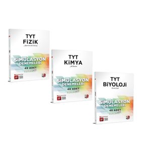 TYT Fizik Kimya ve Biyoloji Deneme Seti 3 Kitap - 3D Yayınları