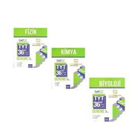 TYT Fizik Kimya ve Biyoloji Deneme Seti 3 Kitap - Çap Yayınları