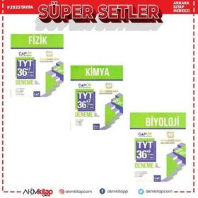 TYT Fizik Kimya ve Biyoloji Deneme Seti 3 Kitap - Çap Yayınları