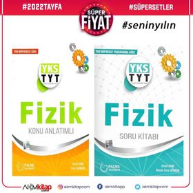 TYT Fizik Konu Anlatımlı ve Soru Bankası 2 Kitap Set-Palme Yayınları