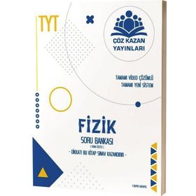 TYT Fizik Tamamı Video Çözümlü Soru Bankası Çöz Kazan Yayınları