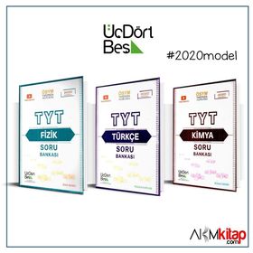 TYT Fizik TYT Türkçe TYT Kimya Soru Bankası 3 Kitap Set-Üç Dört Beş Yayınları