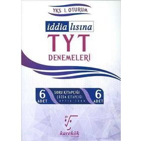 TYT İddialısına TYT Denemeleri 6 Adet Çözümlü Deneme - Karekök Yayınları