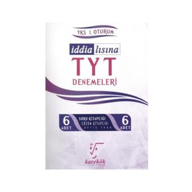 TYT İddialısına TYT Denemeleri 6 Adet Çözümlü Deneme - Karekök Yayınları
