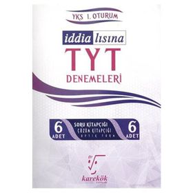 TYT İddialısına TYT Denemeleri 6 Adet Çözümlü Deneme - Karekök Yayınları