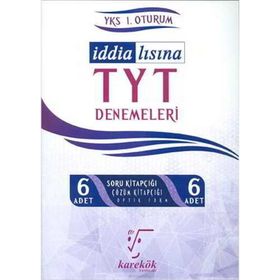 TYT İddialısına TYT Denemeleri 6 Adet Çözümlü Deneme - Karekök Yayınları