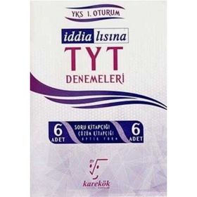 TYT İddialısına TYT Denemeleri 6 Adet Çözümlü Deneme - Karekök Yayınları