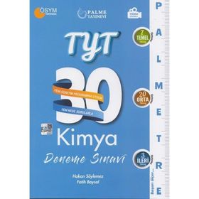 TYT Kimya 30 Deneme Sınavı Palme Yayınları