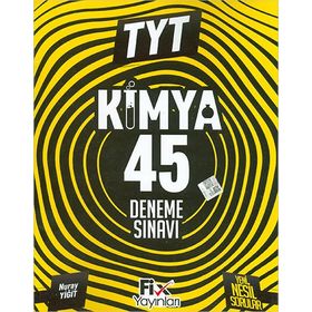 TYT Kimya 45 Denemeleri Fix Yayınları