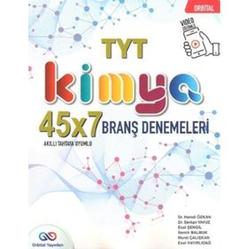 TYT Kimya 45 x 7 Branş Denemeleri - Orbital Yayınları