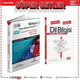 TYT Kimya Konu Modül 2 ve AKM Dil Bilgisi Soru Bankası Seti 2 Kitap - Aydın Yayınları