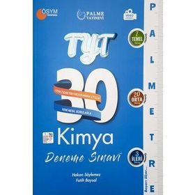 Tyt Kimya Palmetre 30 Deneme Palme Yayınları