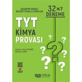 TYT Kimya Provası 32x7 Deneme Nitelik Yayınları