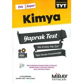 TYT Kimya Yaprak Testler-Miray Yayınları