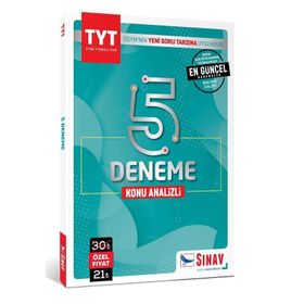 TYT Konu Analizli 5 Deneme-Sınav Yayınları