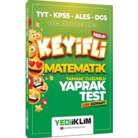 TYT-KPSS-ALES-DGS Tüm Adaylar için Keyifli Matematik Tamamı Çözümlü Yaprak Test Çek Kopart - Yediiklim Yayınları