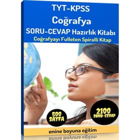 TYT-KPSS Coğrafya Soru Cevap Hazırlık Kitabı Enine Boyuna Eğitim