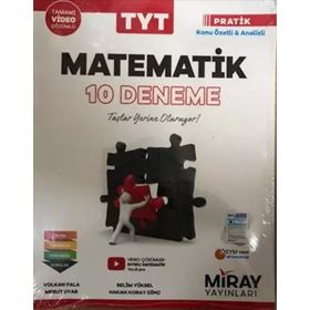 TYT Matematik 10 Deneme Kitabı-Miray Yayınları