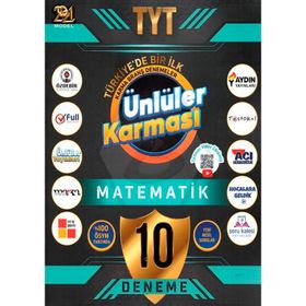 TYT Matematik 10 Deneme - Ünlüler Karması Yayınları