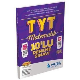 TYT Matematik 10'lu Deneme Sınavı Muba Yayınları