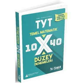 TYT Matematik 10x40 Düzey Denemeleri Sınav Yayınları