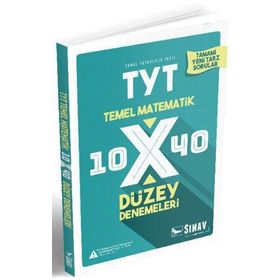 TYT Matematik 10x40 Düzey Denemeleri Sınav Yayınları