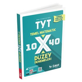 TYT Matematik 10x40 Düzey Denemeleri Sınav Yayınları