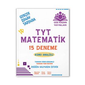 TYT Matematik 15 Deneme Çöz Kazan Yayinlari
