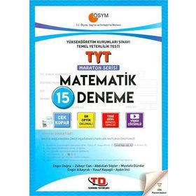TYT Matematik 15 Deneme Maraton Serisi Tandem Yayınları