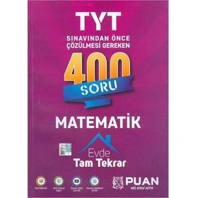 TYT Matematik 400 Soru Tam Tekrar Puan Yayınları