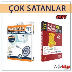 TYT Matematik Deneme ve Altın Karma TYT 10 Deneme 2 Kitap Set-Bilgi Sarmal