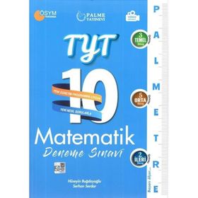 Tyt Matematik Palmetre 10 Deneme Video Çözümlü-Palme Yayınları