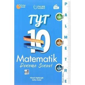 Tyt Matematik Palmetre 10 Deneme Video Çözümlü-Palme Yayınları