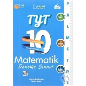 Tyt Matematik Palmetre 10 Deneme Video Çözümlü-Palme Yayınları
