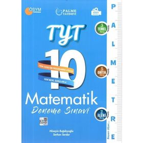 Tyt Matematik Palmetre 10 Deneme Video Çözümlü-Palme Yayınları