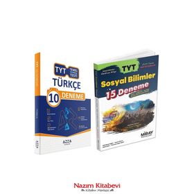 TYT Matematik Ray 12'li Denemeleri-Toprak Yayınları - 2021 Yeni + TYT Türkçe 10 Deneme-Azza Yayınları