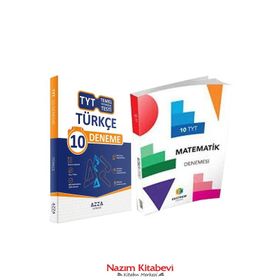 TYT Matematik Ray 12'li Denemeleri-Toprak Yayınları - 2021 Yeni + TYT Türkçe 10 Deneme-Azza Yayınları