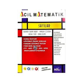 TYT Matematik Sayılar Acil Yayınları