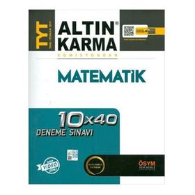 TYT Matematik Tamamı Video Çözümlü 10x40 Deneme Sınavı-Altın Karma
